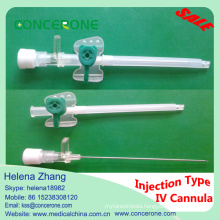 Disposable IV Cannula with Injection Port